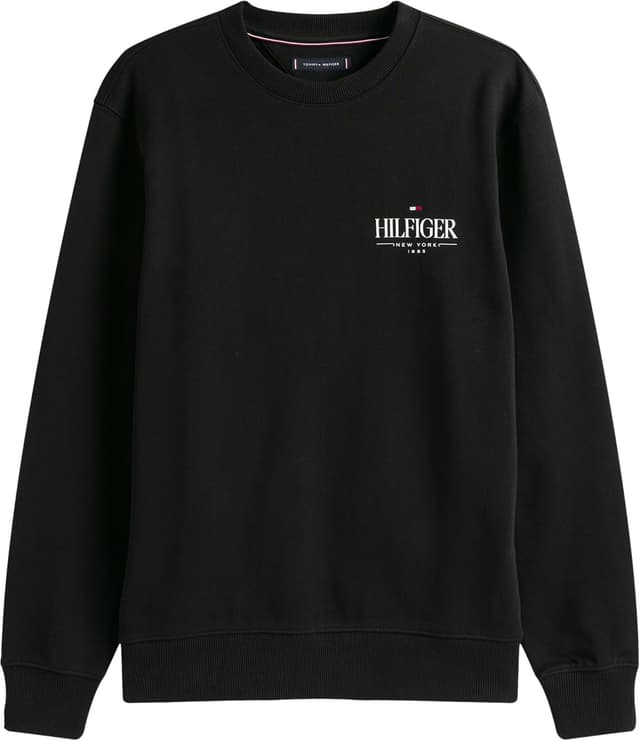Detalle de Tommy Hilfiger Men’s Regular Fit Stacked Sweatshirt (100% cotton)