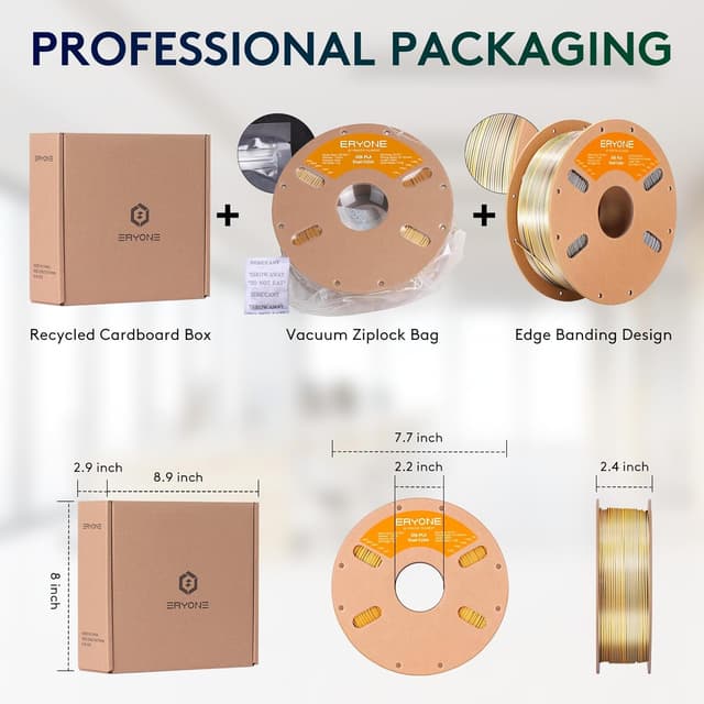 Detalle 2 de ERYONE Dual Zweifarbig PLA 1,75 mm 1 kg