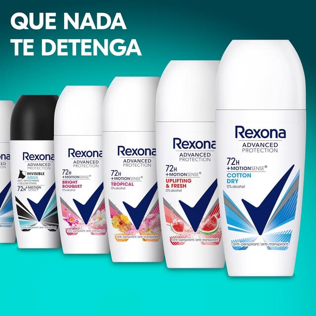Thumbnail 5 de Rexona Advanced Protection Roll-On Mujer Cotton Dry 72h Pack 6