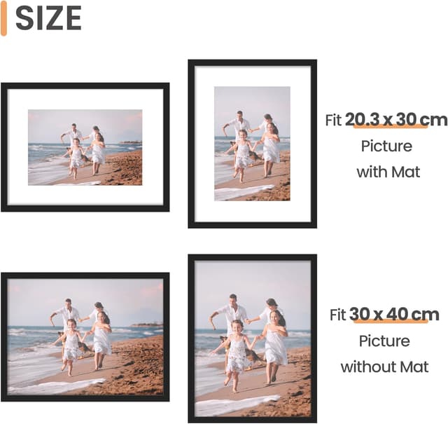 Thumbnail 1 de upsimples 3 Pack 30x40 Black Picture Frame