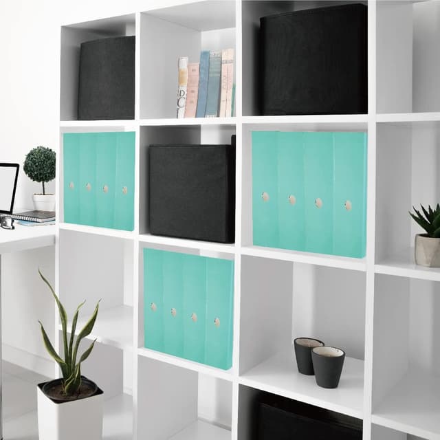 Detalle de ANSSDO Zeitschriftenhalter aus Karton (12er-Set), faltbar – Magazin-Organizer fürs Büro oder die Schule