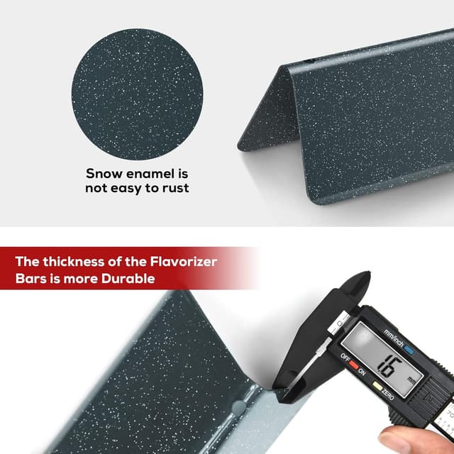 Detalle de Coisien Barres Flavorizer 7636 (38,8/38,9 cm) en porcelaine pour Weber Spirit 300 E310/E320/E330