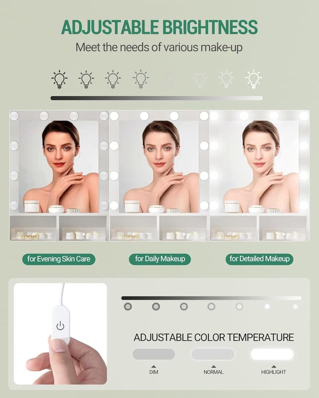 Detalle 2 de Hzuaneri VT08103X coiffeuse avec miroir đź’„