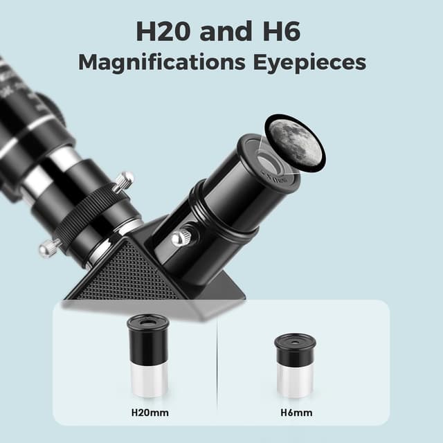 Detalle 2 de Cowiewie 360/50mm beginner astronomical telescope