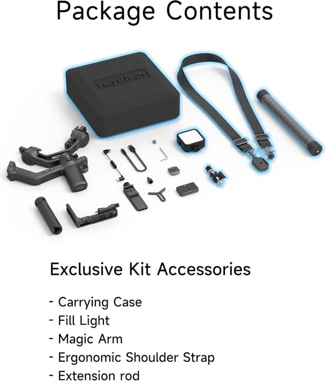 Detalle de Feiyutech SCORP 3 Kit gimbal stabiliser with built-in 4.0 AI tracking