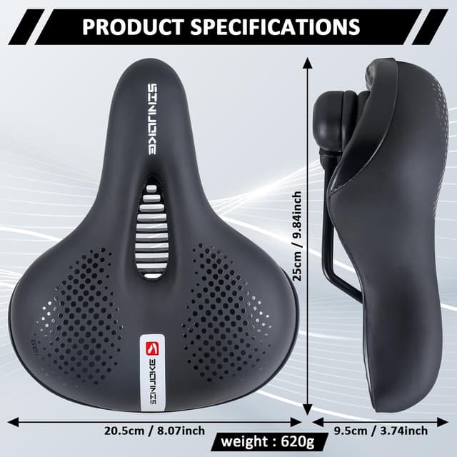Detalle de Wide Soft Bike Saddle Cushion