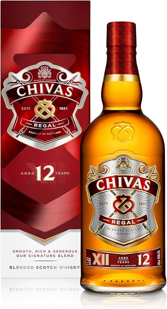 Imagen de Chivas Regal 12 Años Whisky Escocés de Mezcla 🥃 1L en OfertitasTOP