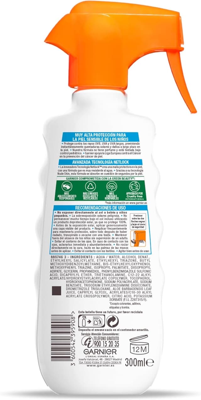 Thumbnail 1 de Garnier Delial Pistola Solar FPS50+ Para Niños, Resistente al Agua ☀