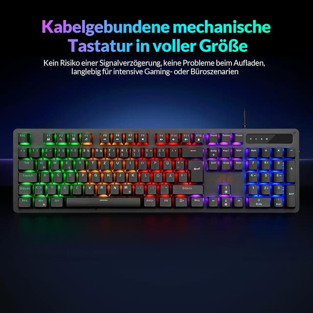 Thumbnail 6 de Rii Mechanische Gaming-Tastatur QWERTZ ⌨