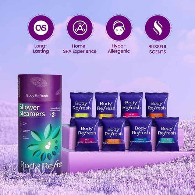 Thumbnail 1 de BodyRefresh Shower Steamers Aromatherapy 8-Pack