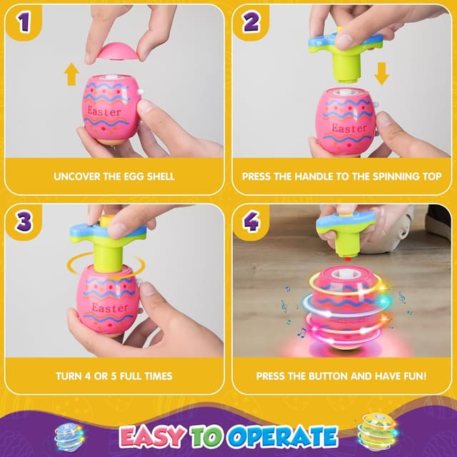 Detalle 1 de HaoVrisn Osterei-Spinning Set 6-teilig