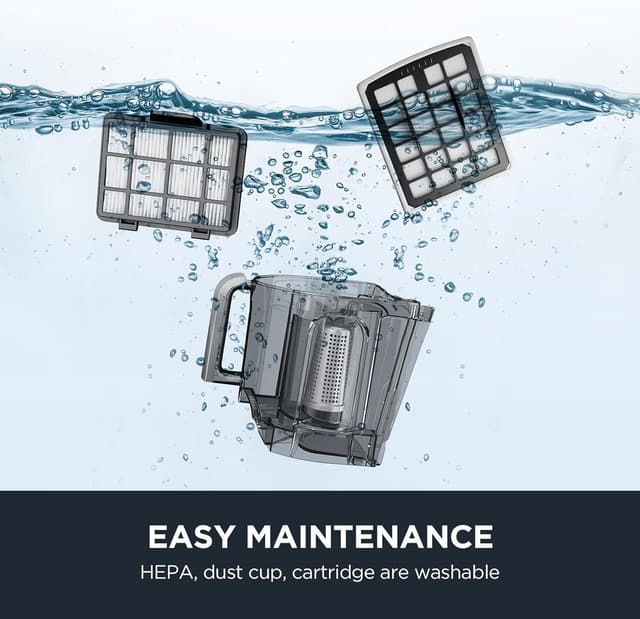 Detalle de Eureka NEN180 Bagless Canister Vacuum Cleaner (Lightweight, HEPA Filtration) for Carpets & Hard Floors