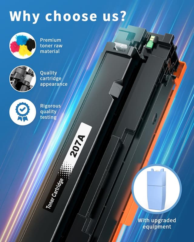 Detalle 2 de Toner compatibile Colorfly 207A/207X MFP M283fdw (4-Pack) nero e colori con chip