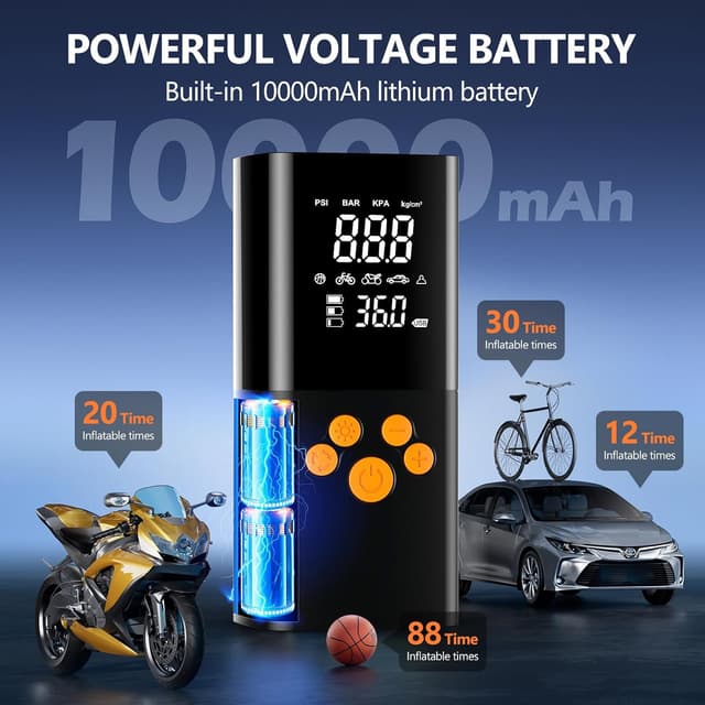 Thumbnail 1 de Ockwred 160PSI Compressore Aria Portatile 10000mAh