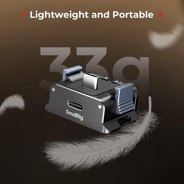 Thumbnail 6 de SMALLRIG Adaptateur de charge pour DJI Osmo Pocket 3 (station de bureau aluminium, Type C, fixation 1/4”-20 et interface Arca-Swiss)