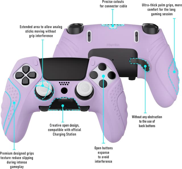 Detalle de PlayVital Guardian Edition PS5 Edge silicone cover