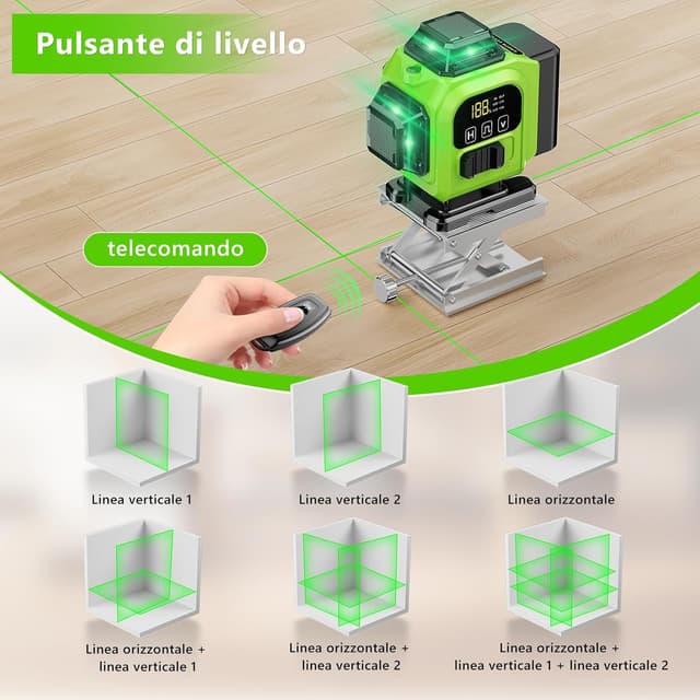 Detalle de Livella laser autolivellante 4x360, 16 linee