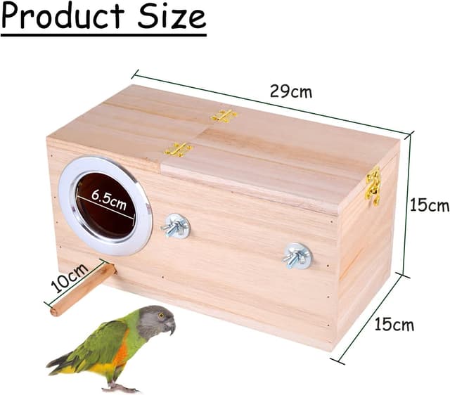 Thumbnail 1 de Joyeee Large Bird Breeding Box with Stand 🐦