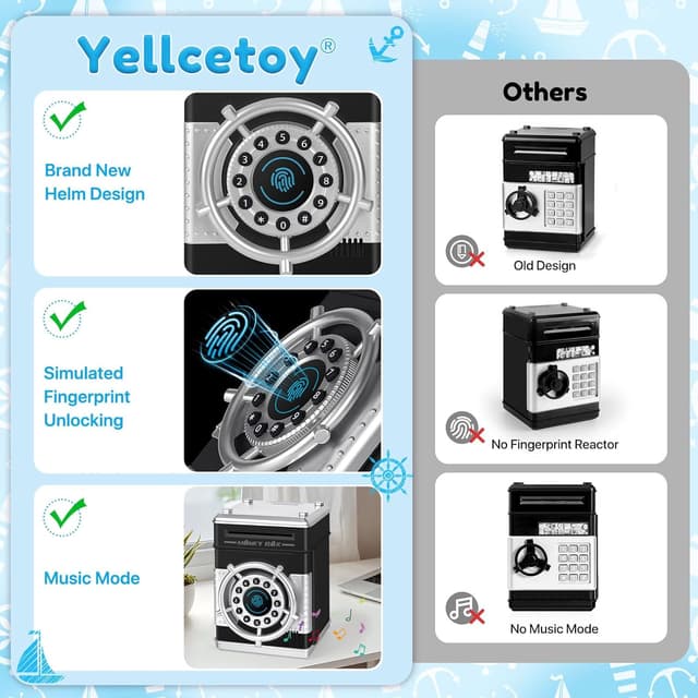 Detalle 2 de Yellcetoy Tirelire électronique 4 chiffres