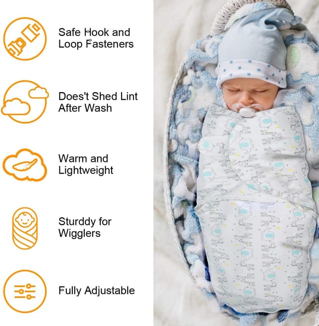 Thumbnail 3 de Vicloon Baby Swaddle Coperta 2 pezzi 👶