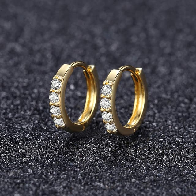 Detalle 2 de VIKI LYNN Creolen 925 Silber, Zirkonia