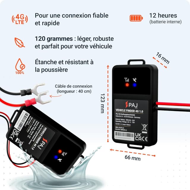 Thumbnail 5 de PAJ VEHICLE FINDER 4G traqueur GPS 365j