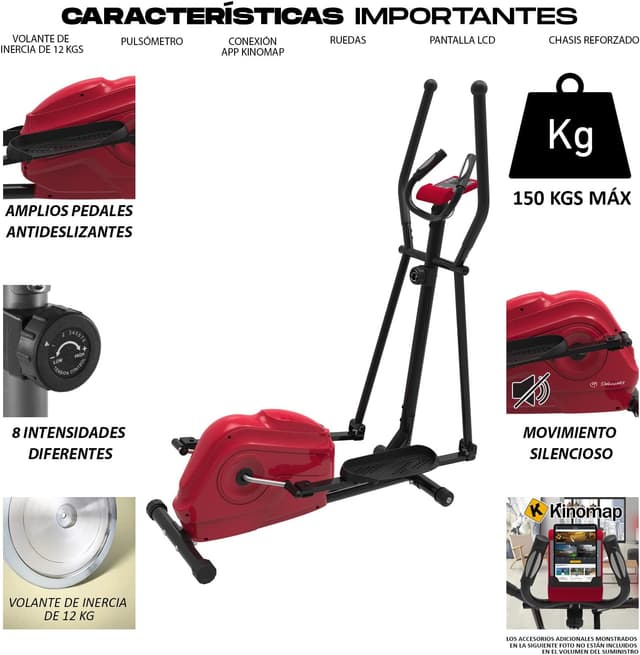 Thumbnail 6 de Bicicleta elíptica 8 intensidad Kinomap 150 kg