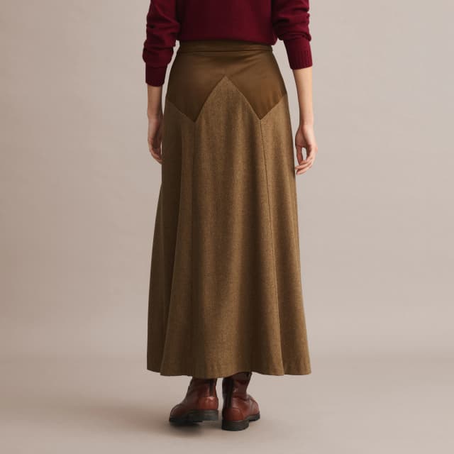 Detalle 2 de Verhunt Falda pantalón tweed para mujer