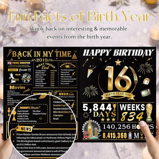 Detalle 2 de 16th Birthday Card Pop Up 16th