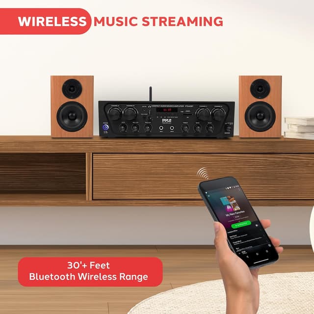 Detalle 2 de Pyle PTA42BT 500W Bluetooth Karaoke Amplifier