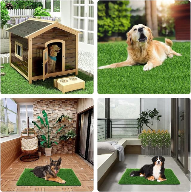 Thumbnail 6 de SSRIVER 80x100cm Dog Grass Mat