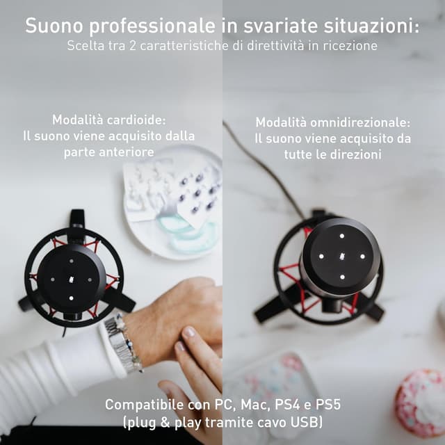 Detalle 2 de Microfono USB Cherry UM 6.0 Advanced per streaming