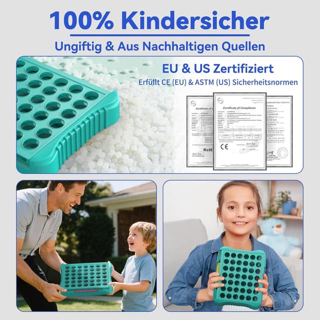 Thumbnail 6 de Pup Go 4 in Einer Reihe (4-Gewinnt-Strategiespiel) – Strategiespiel & Spielesammlung für 2 Spieler, ab 6 Jahren, mit 6 Ersatzchips (Grün)