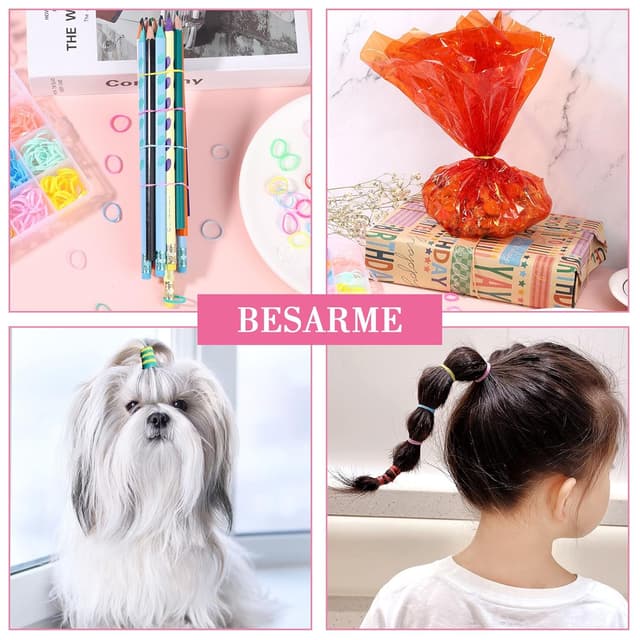 Thumbnail 6 de 28 Colors Rubber Bands Set with 8 Hair Styling Tools (1,500 pcs) for Baby & Toddler