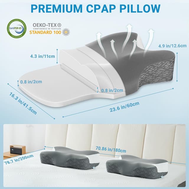Detalle 2 de Elviros oreiller CPAP, hauteur 10 cm