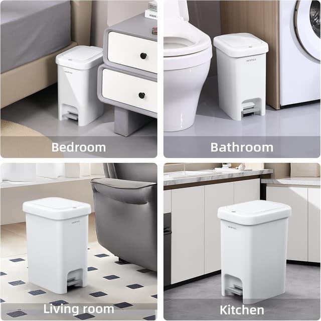 Thumbnail 5 de MOPALL 2.7 Gallon Slim Bathroom Trash Can 🗑