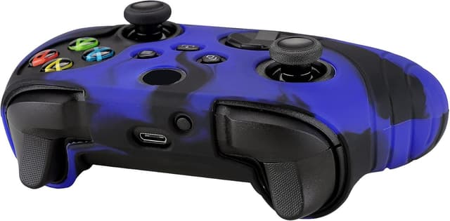 Thumbnail 6 de eXtremeRate PlayVital Samurai Edition anti-slip silicone grip skin for Xbox Series S/X controllers (blue & black)