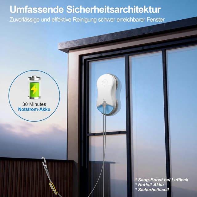 Thumbnail 6 de HUTT S55 Pro Fensterputzroboter mit 3D-Pads