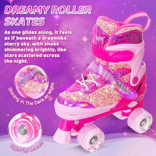 Thumbnail 1 de Nattork Kids Adjustable Roller Skates, 4 Sizes ⛸