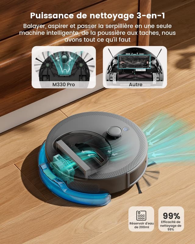 Thumbnail 4 de Lefant M330 Pro, aspirateur robot 5000Pa