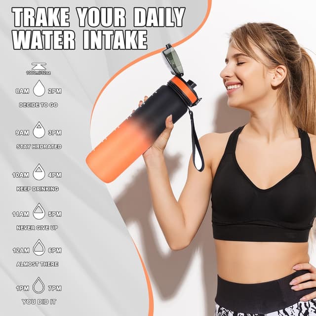 Thumbnail 4 de Gobravio Water Bottle 1L leakproof sports bottle