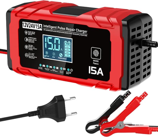 Detalle de TEKXDD chargeur batterie 15 A 12V/24V