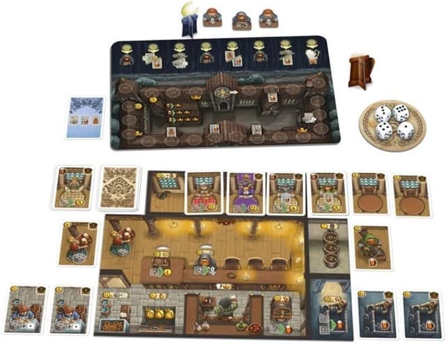 Detalle 1 de Schmidt Spiele 88254 « Les Tavernes dans la Vallée Profonde » : jeu de stratégie