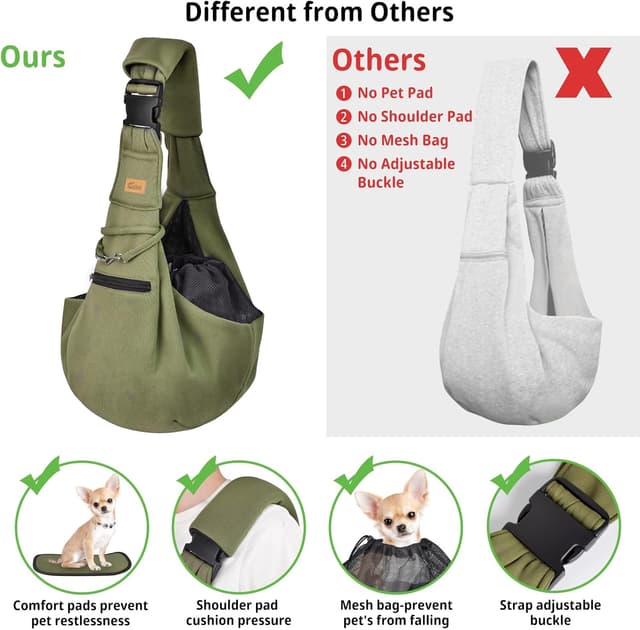 Detalle de CUBY Cuby Puppy Carrier, Sling 40 cm strap