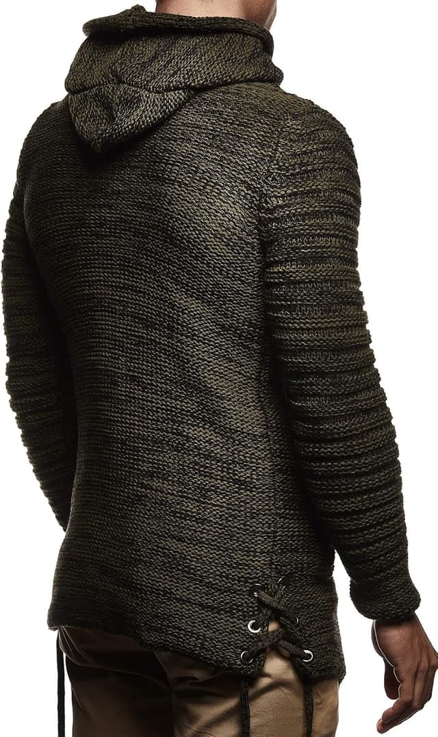 Detalle 2 de Leif Nelson LN20741 : hoodie cardigan zippé pour homme