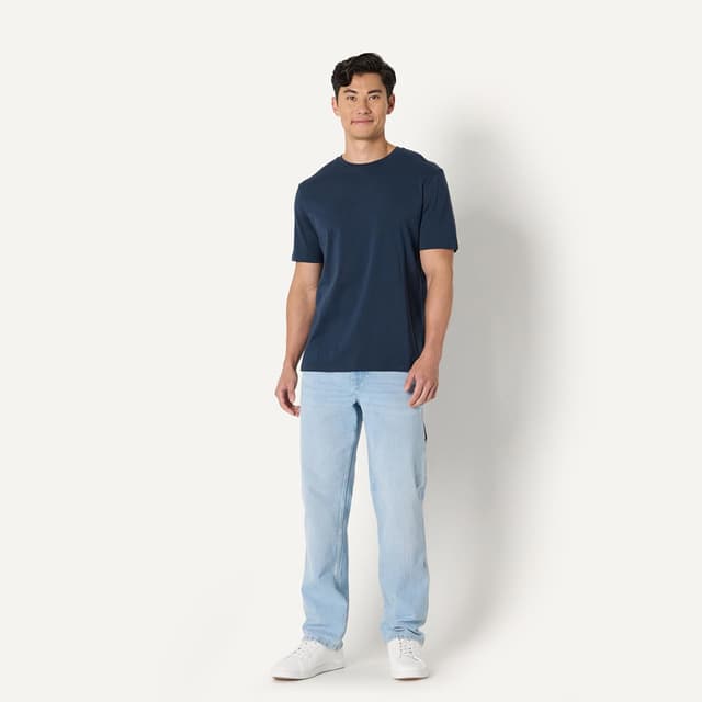 Detalle de Amazon Essentials Men’s Regular-Fit Short-Sleeve Crewneck T-Shirt