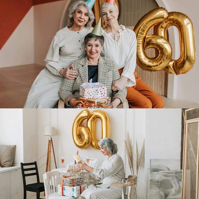 Detalle de USEEDOVIA Infinity-Halskette zum 60. Geburtstag für Frauen mit Herz-Zirkonia, rosévergoldeter Anhänger