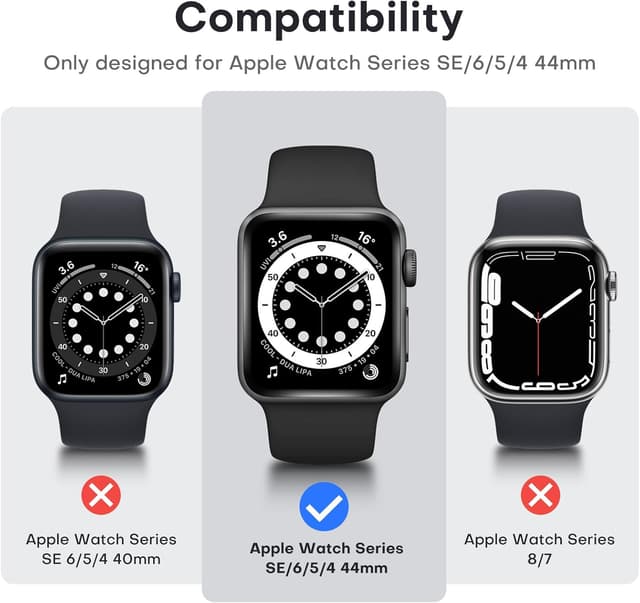 Thumbnail 6 de TAURI Hard Case for Apple Watch 44mm with 9H glass