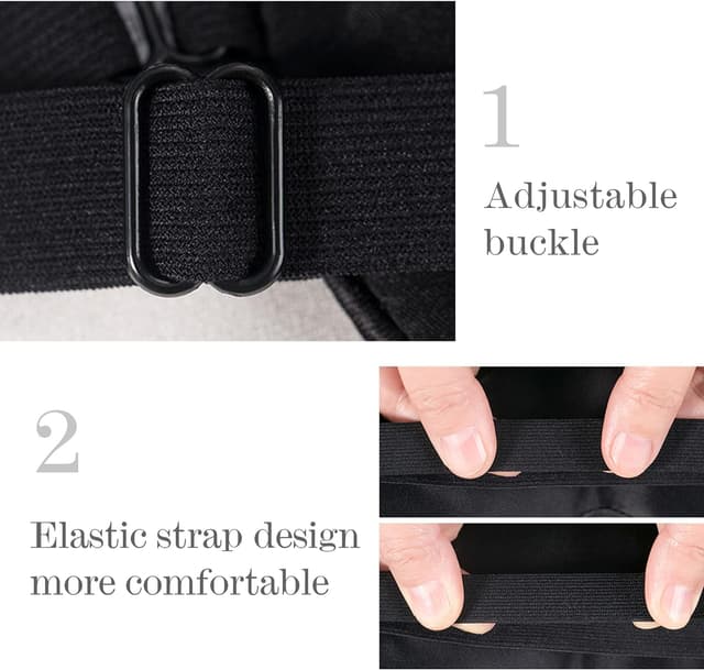 Thumbnail 5 de Antifaz para dormir 100% seda correa ajustable azul marino