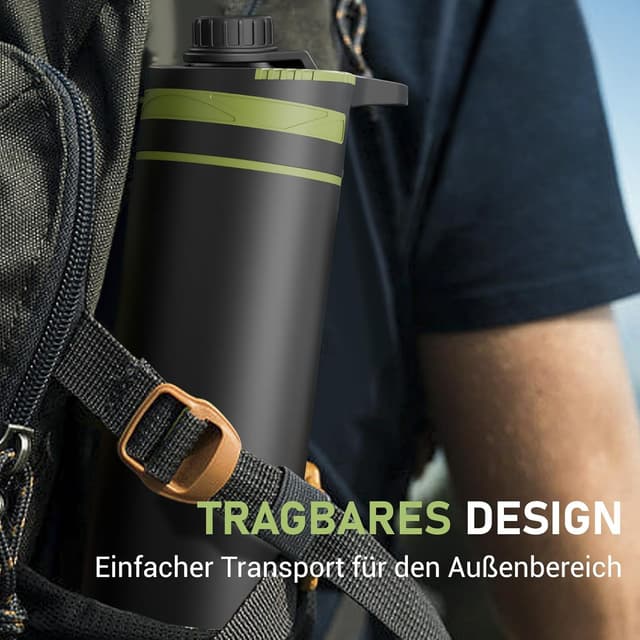 Detalle 2 de Purewell Press-Filter-Flasche 500 ml – Trinkflasche mit Druck-Filtersystem und 0,01 µm UF-Membran